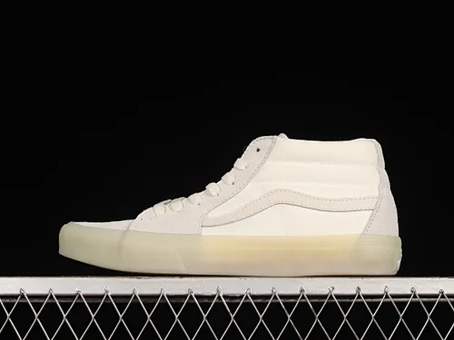All categories Vans Vans series Vans Mid Vans China Vans Sk8-Mid official new cool transparent jelly glass glue pure white Chinese sneakers VN0A3WM3ABE